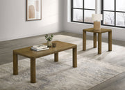 Castlewood 2-piece Cocktail Coffee Table Set Oak - Brown Oak