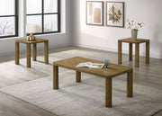 Castlewood 3-piece Cocktail Coffee Table Set Oak - Brown Oak