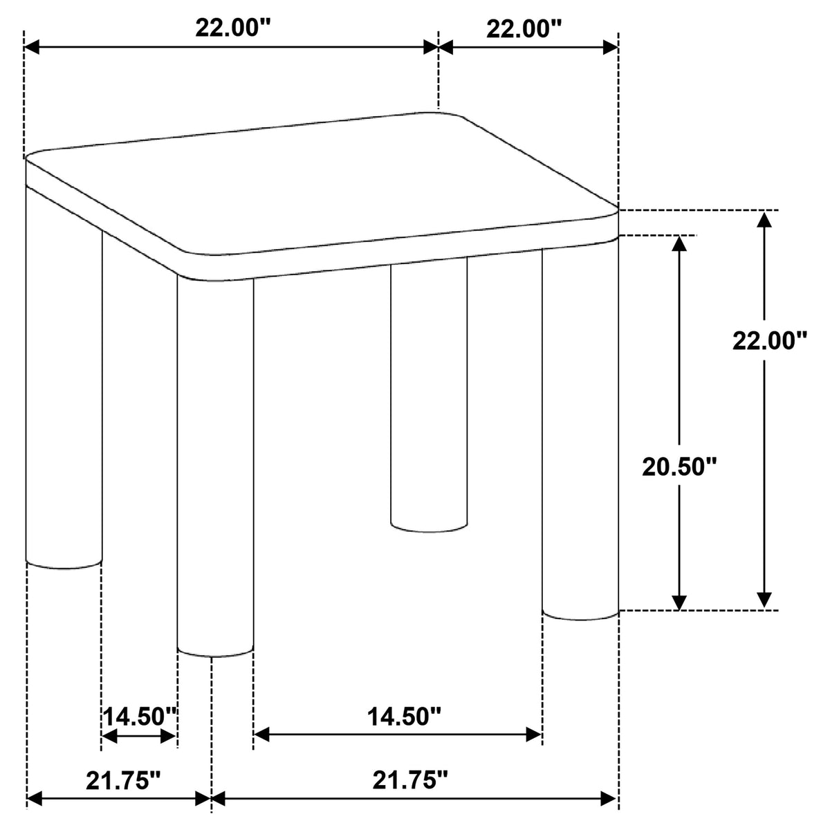 Castlewood 2-piece Cocktail Coffee Table Set Oak - Light Oak