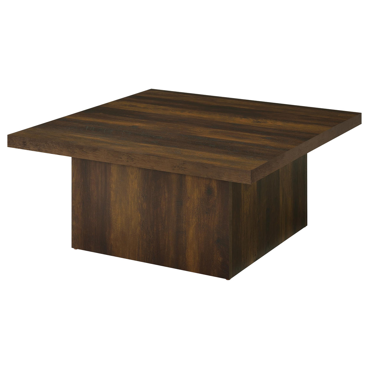 Devar Square Engineered Wood Cocktail Coffee Table - Dark Pine