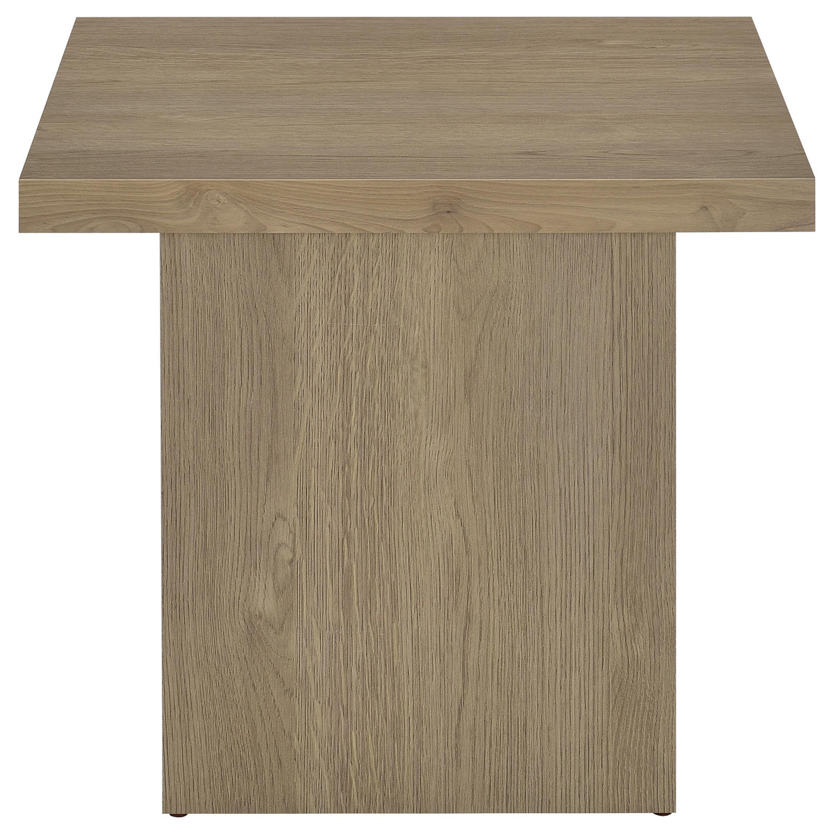 Devar 2-piece Square Cocktail Coffee End Table Set Latte