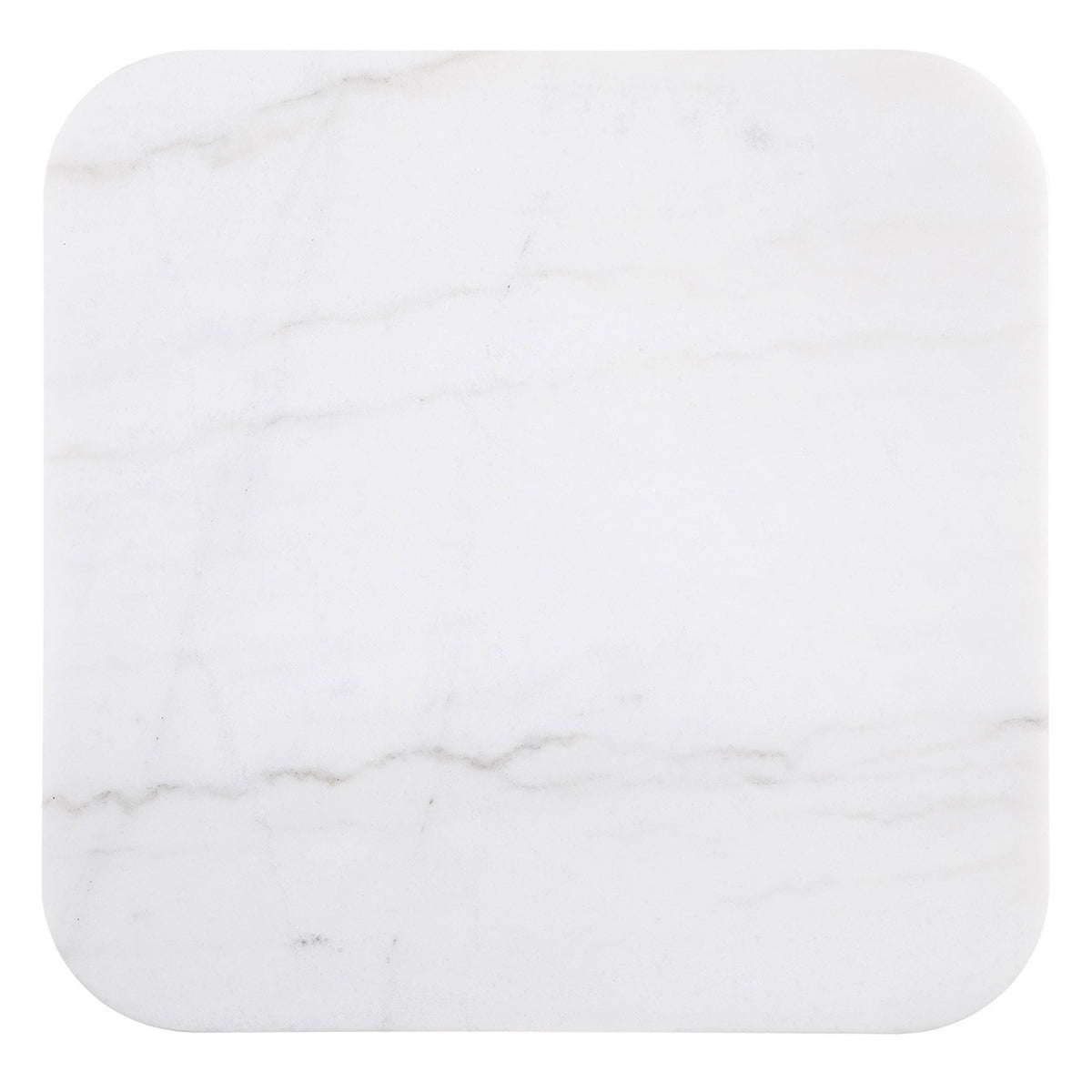 Lior Square Marble Top End Table Charcoal