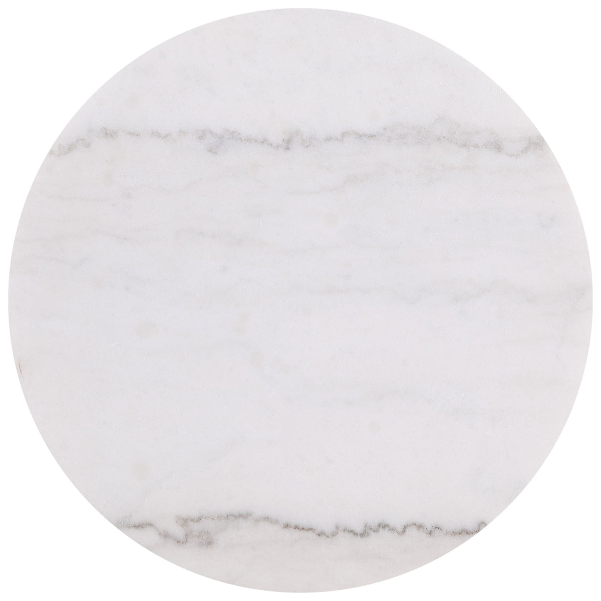 Jason 2-piece Round White Marble Coffee Table Set - Greige