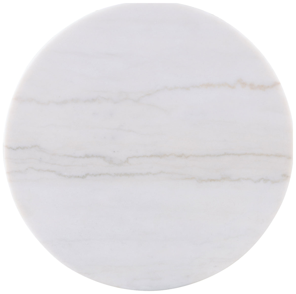 Jason Round White Marble Top Coffee Table - Greige