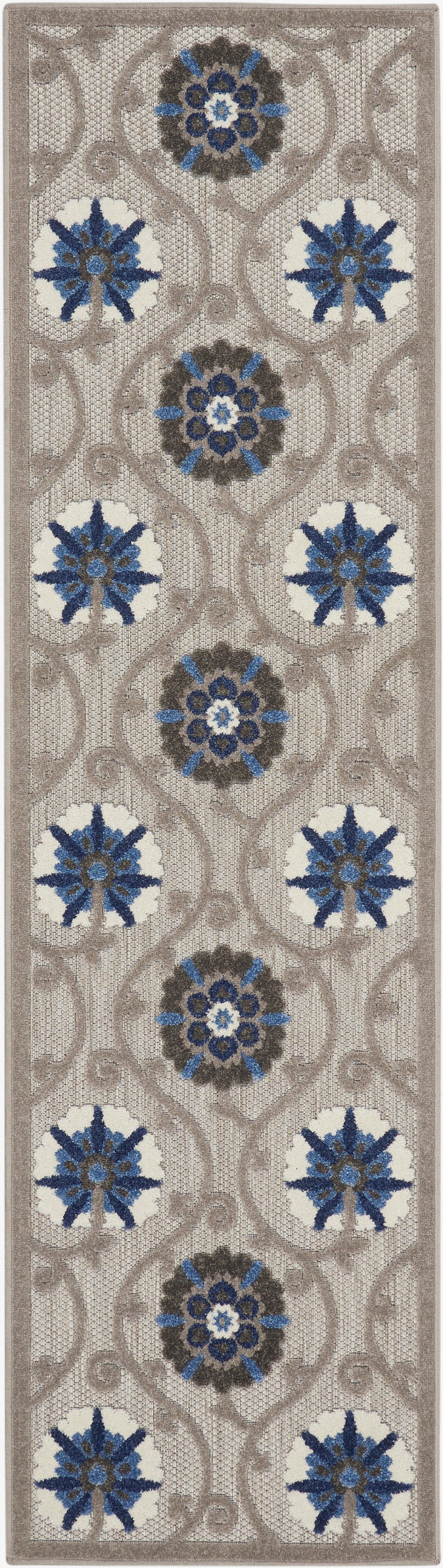Aloha ALH19 Grey Blue Rug - Runner