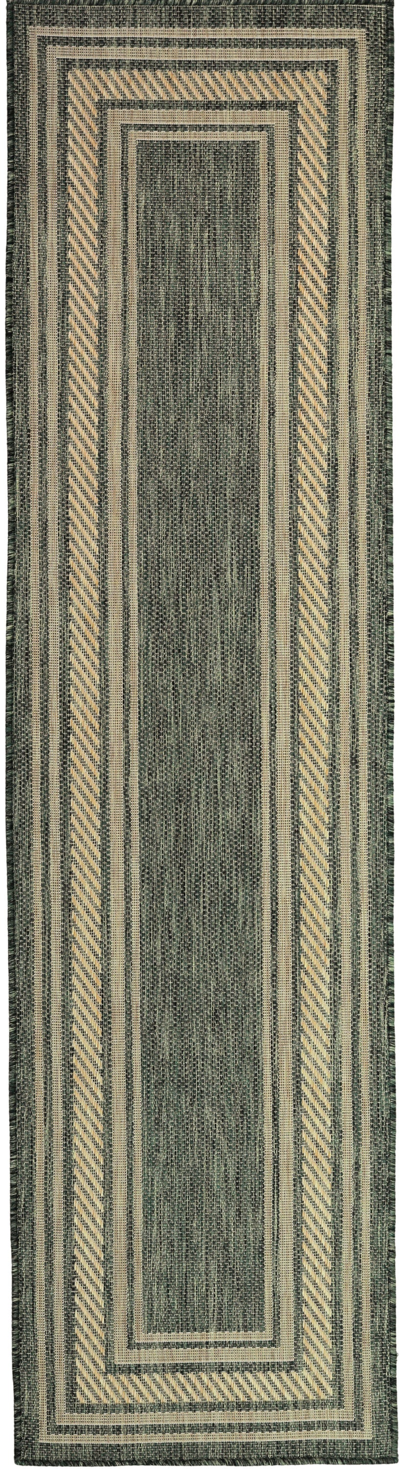 Horizon Indoor/Outdoor HOZ03 Green Rug - Runner