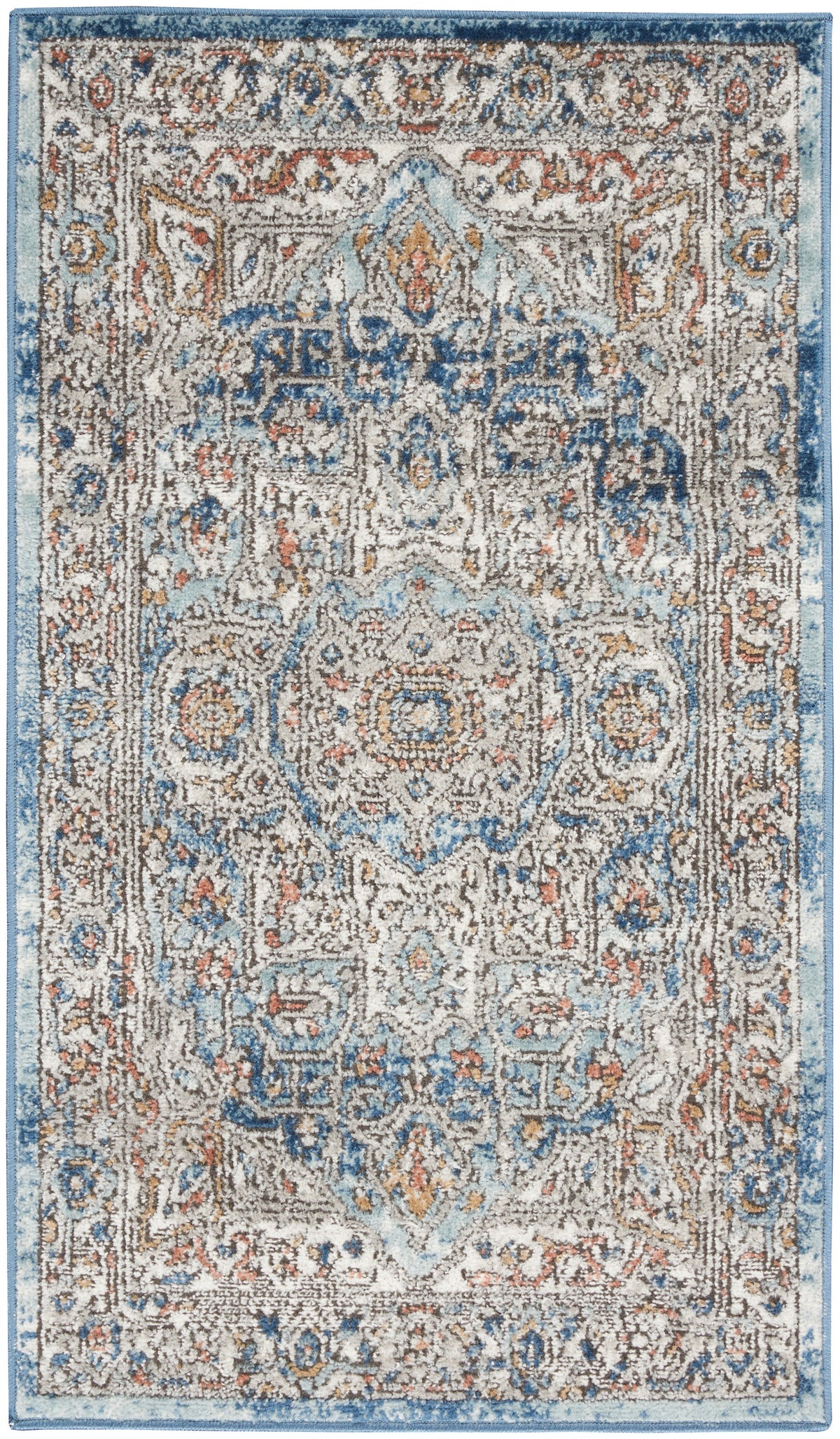 Quarry QUA11 Ivory Blue Rug - Rectangle