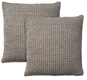 Lifestyle ZH225 Grey 18" x 18" Set of 2 Throw Pillows