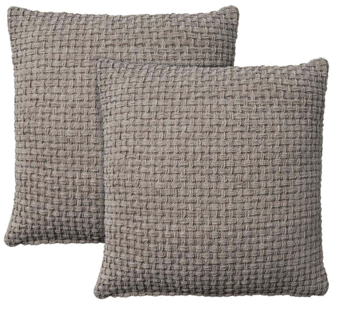 Lifestyle ZH225 Grey 18" x 18" Set of 2 Throw Pillows