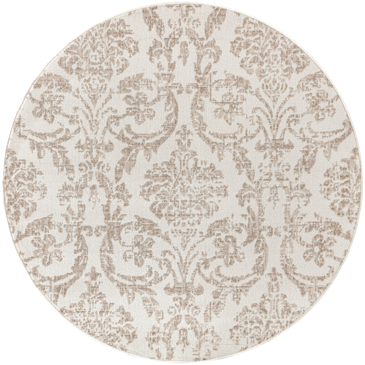 Jubilant JUB09 Ivory Beige Rug - Round