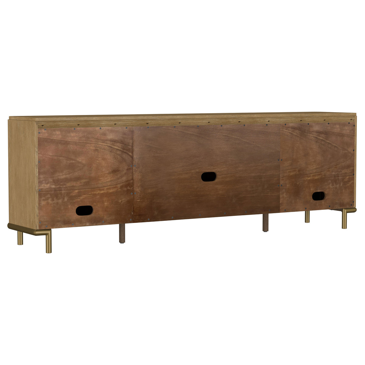 Arini Rattan Cane 2-door TV Stand Media Console - Sand Wash