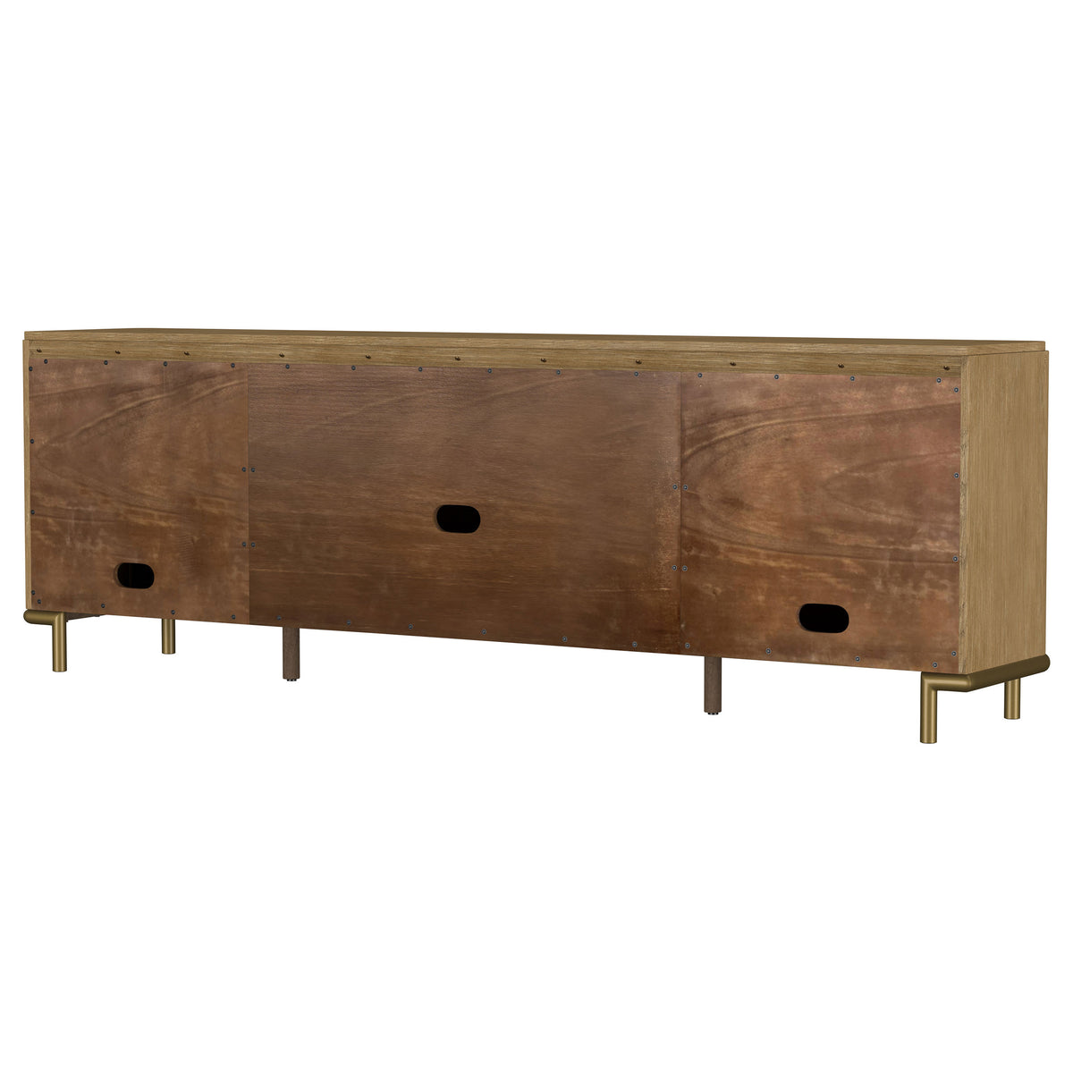 Arini Rattan Cane 2-door TV Stand Media Console - Sand Wash