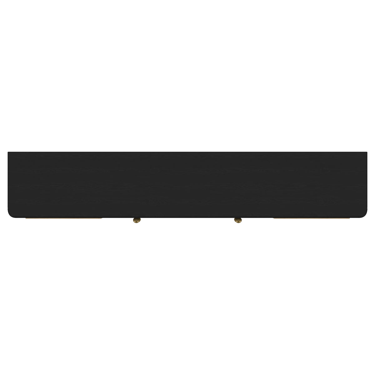 Arini Rattan Cane 2-door TV Stand Media Console - Black