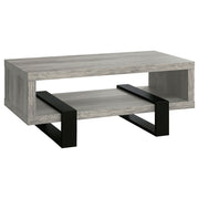 Dinard Engineered Wood Cocktail Coffee Table - Grey Driftwood