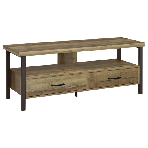 Ruston 59" 2-drawer TV Console Weathered Pine image