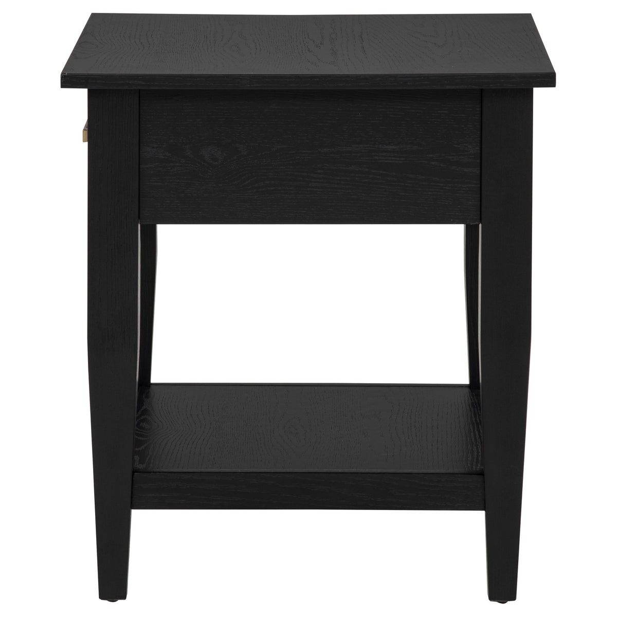 Lindenton 1-drawer Wood Occasional Side End Table - Black
