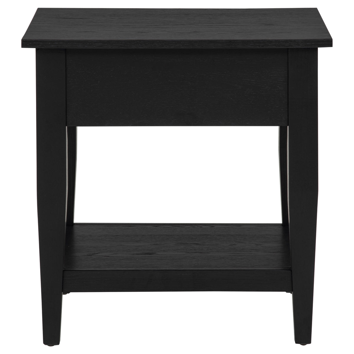 Lindenton 1-drawer Wood Occasional Side End Table - Black