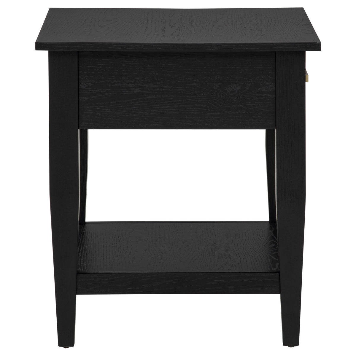 Lindenton 1-drawer Wood Occasional Side End Table - Black