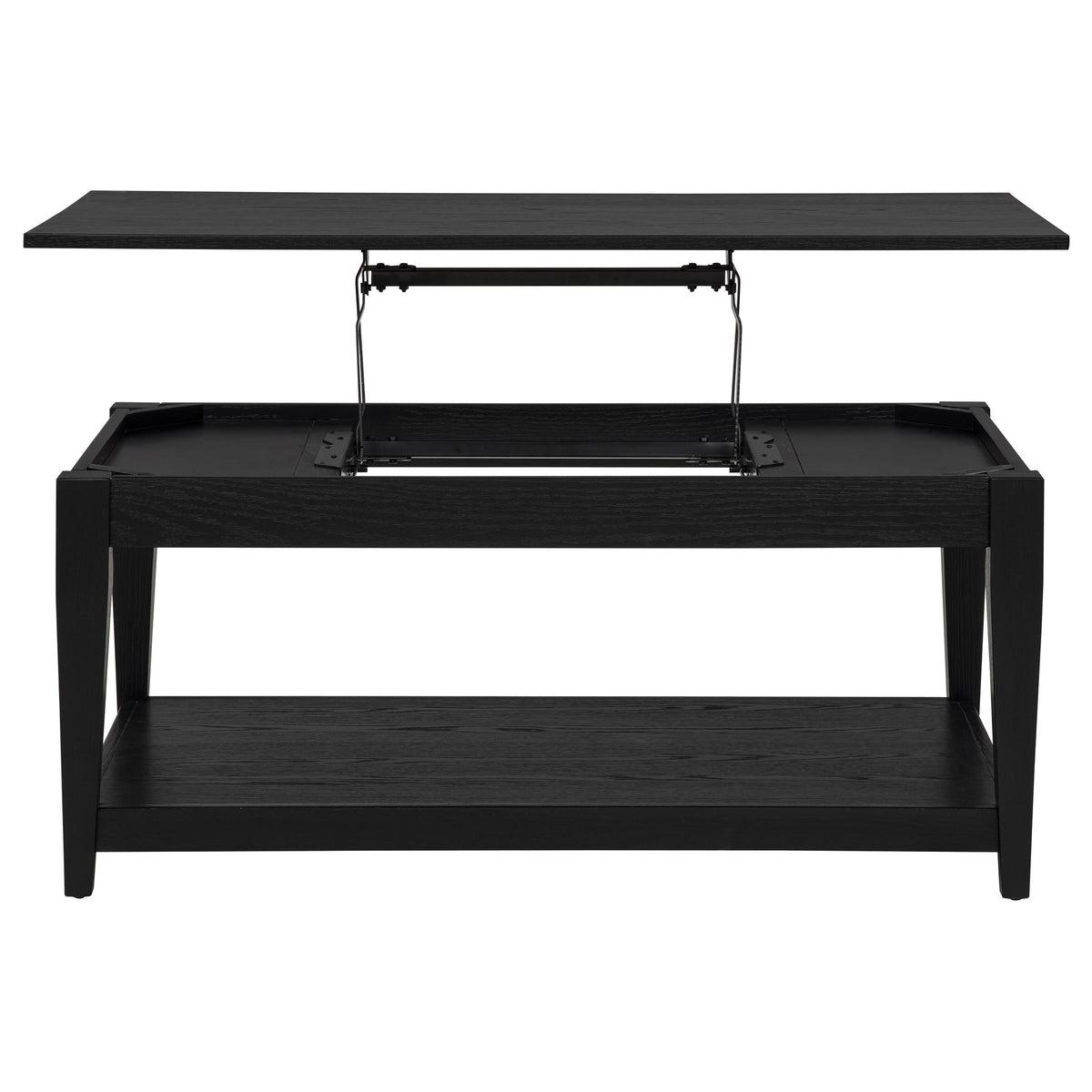 Lindenton 3-piece Wood Lift-Top Coffee and End Table Set - Black
