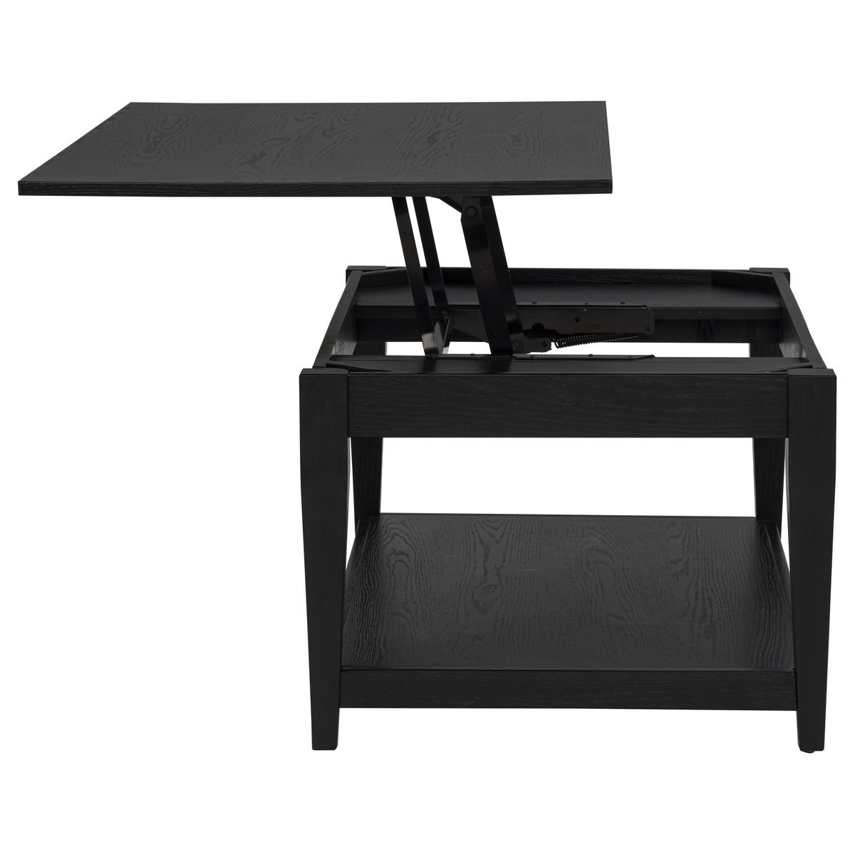 Lindenton 3-piece Wood Lift-Top Coffee and End Table Set - Black