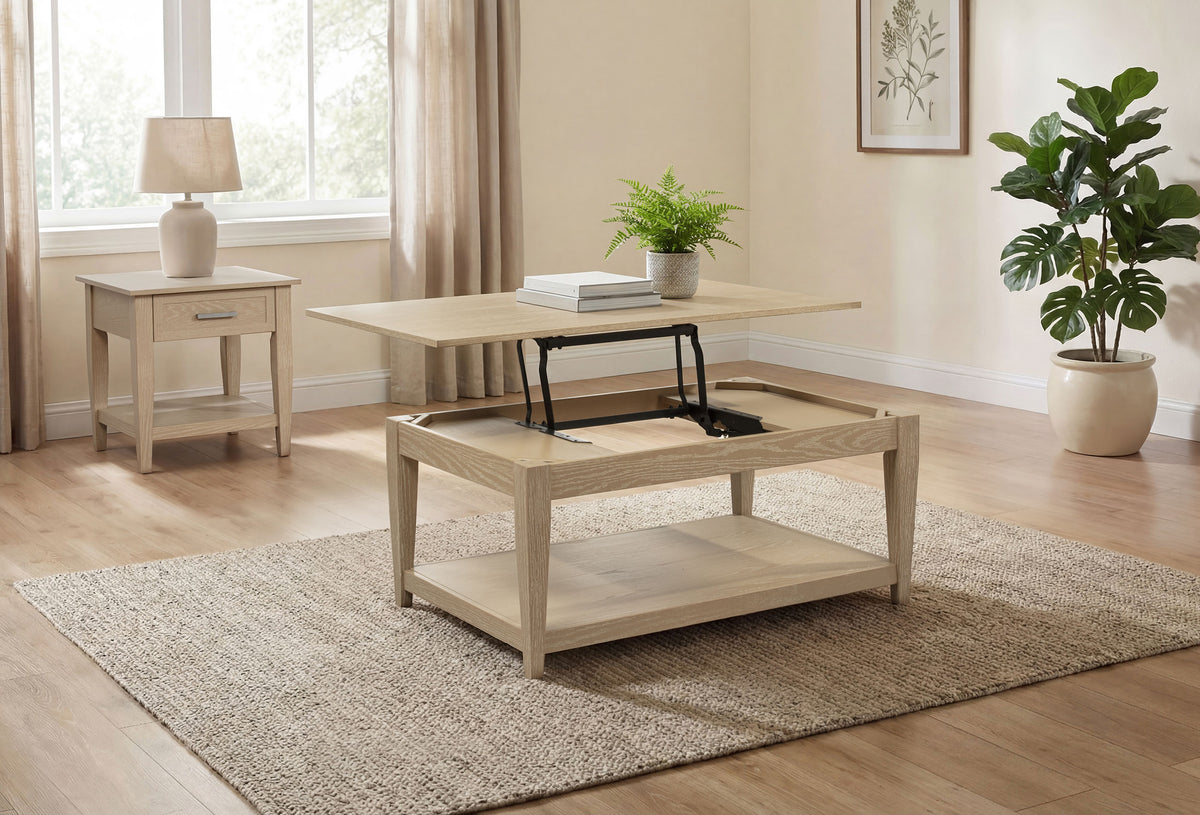 Lindenton 1-drawer Wood Occasional Side End Table - Blonde