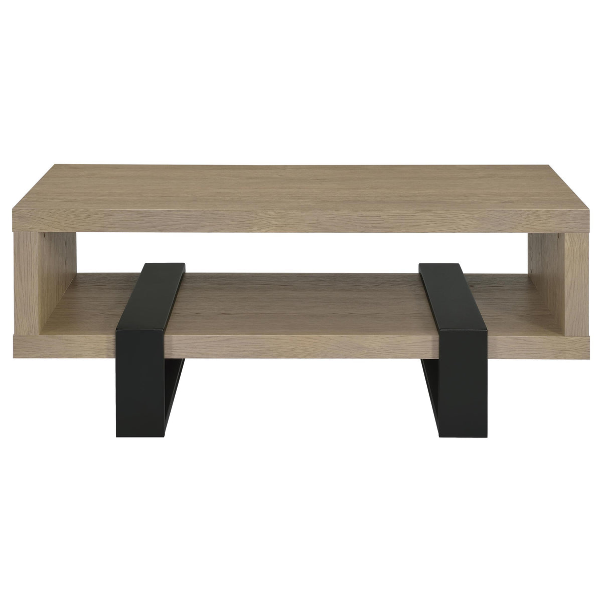 Dinard Engineered Wood Cocktail Coffee Table - Latte
