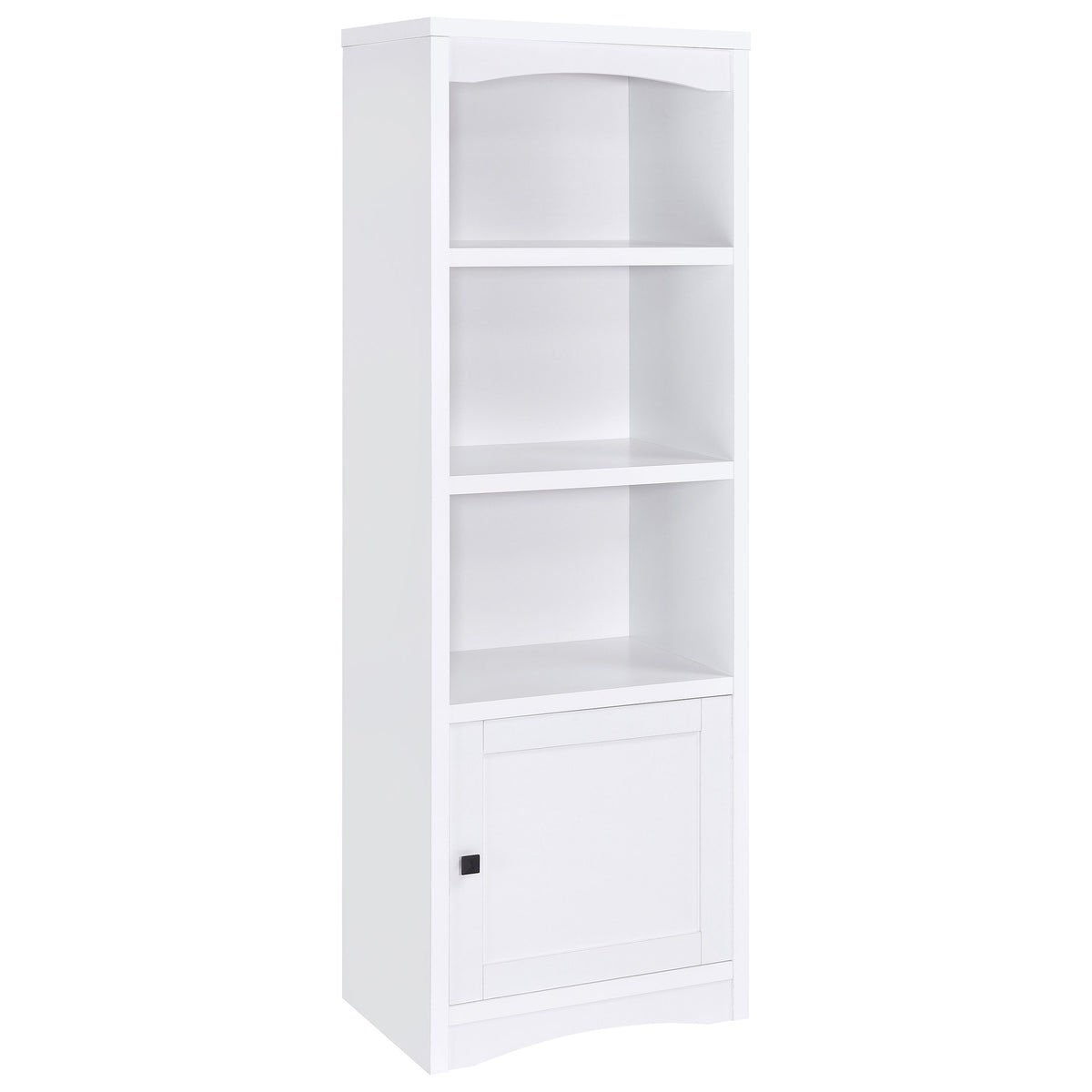 Laughlin 4-shelf Engineered Wood Media Tower - White