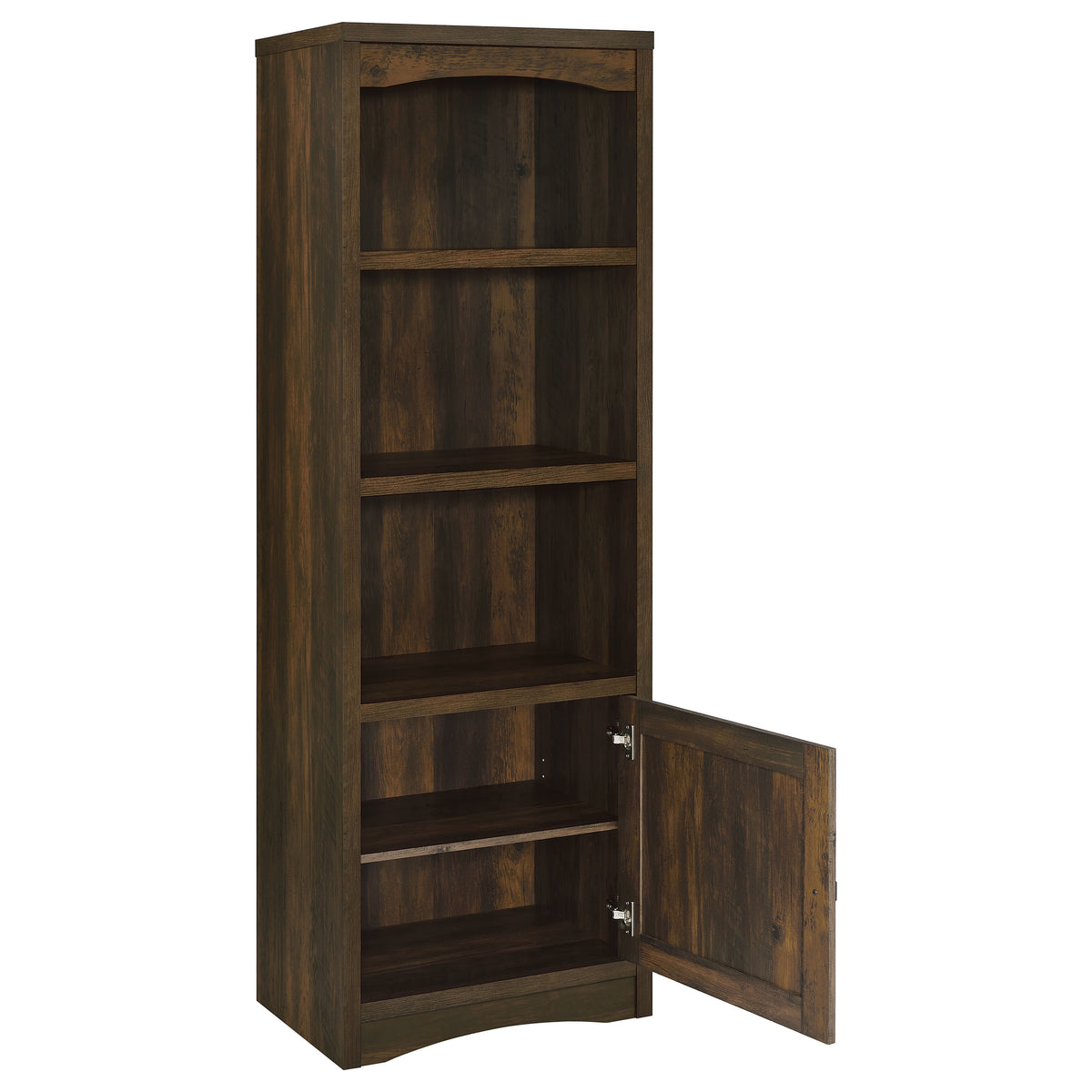 Laughlin 4-shelf Engineered Wood Media Tower - Dark Pine