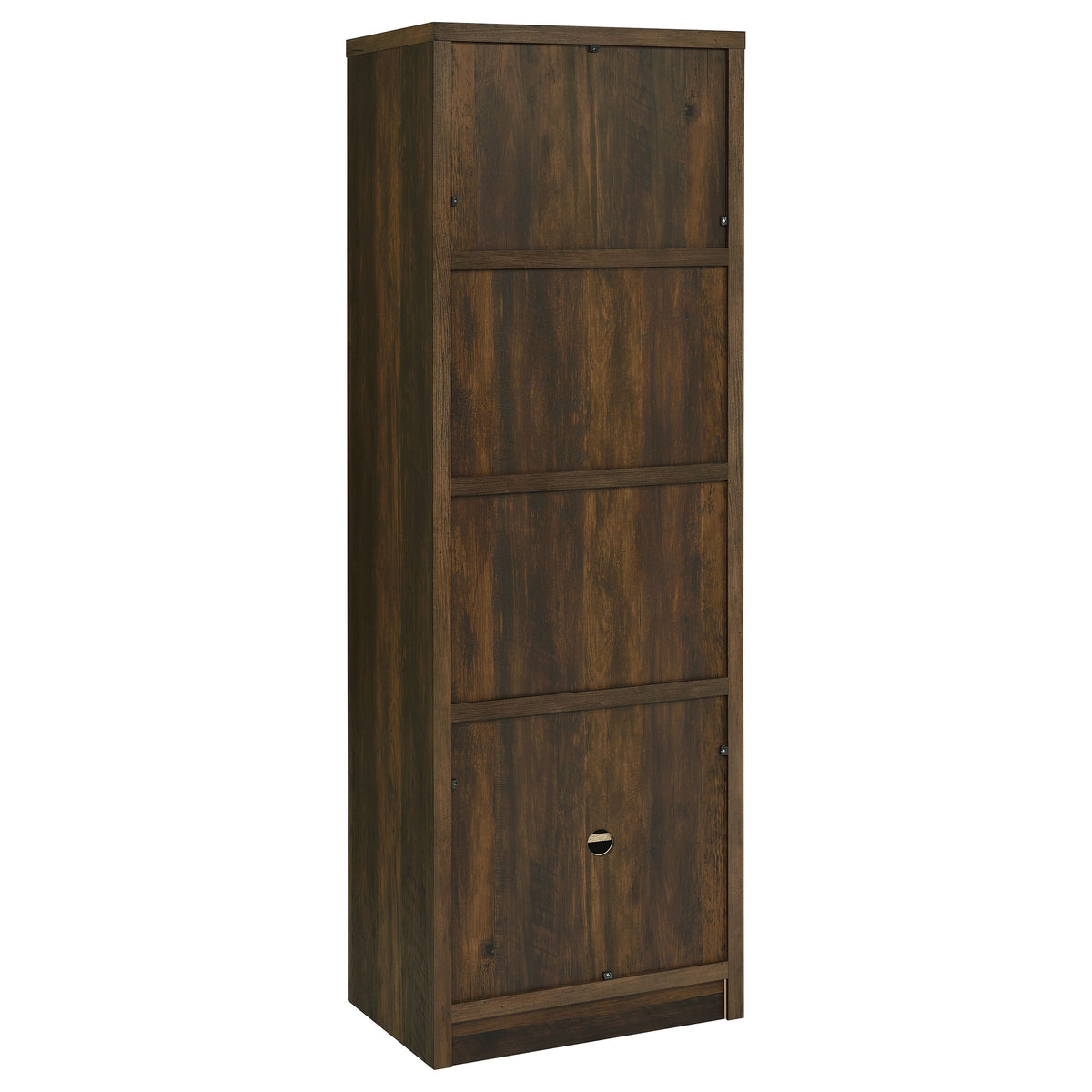 Laughlin 4-shelf Engineered Wood Media Tower - Dark Pine