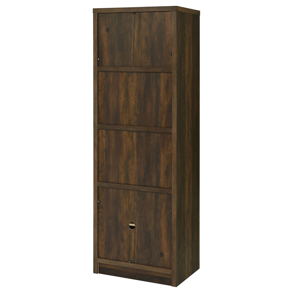 Laughlin 4-shelf Engineered Wood Media Tower - Dark Pine