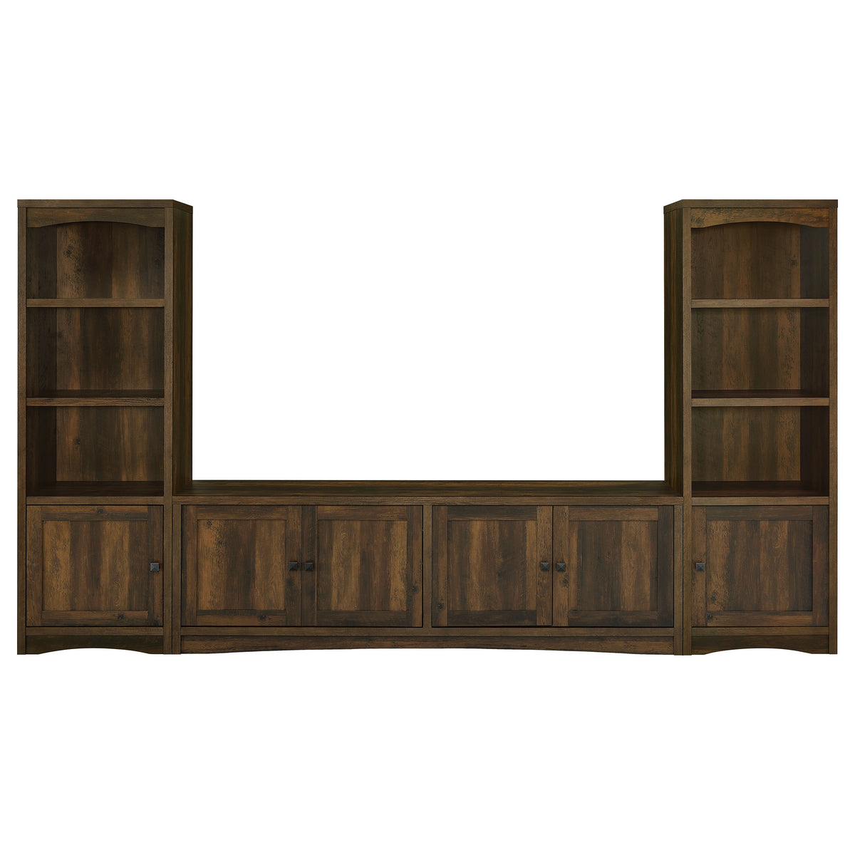 Laughlin 4-shelf Engineered Wood Media Tower - Dark Pine