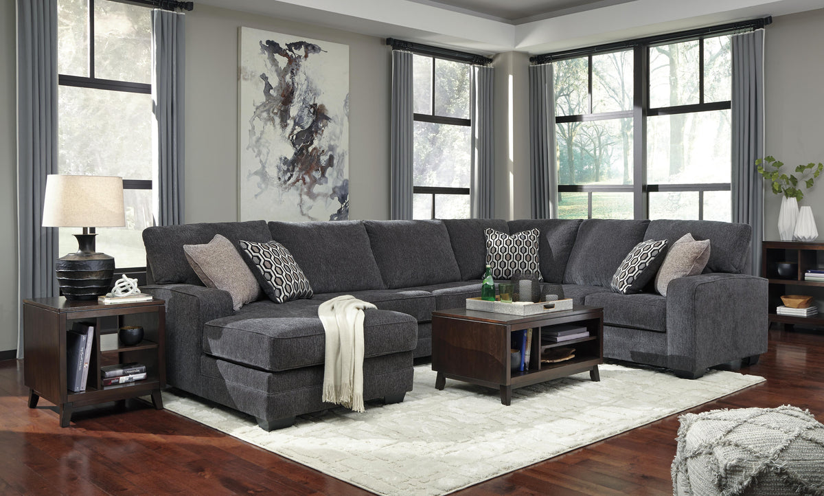 Tracling 3-Piece Sectional with Chaise Chenille