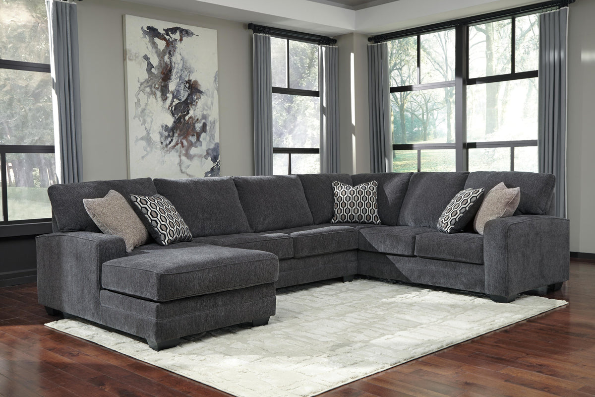 Tracling 3-Piece Sectional with Chaise Chenille