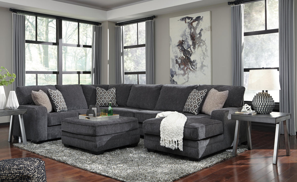 Tracling 3-Piece Sectional with Chaise Chenille