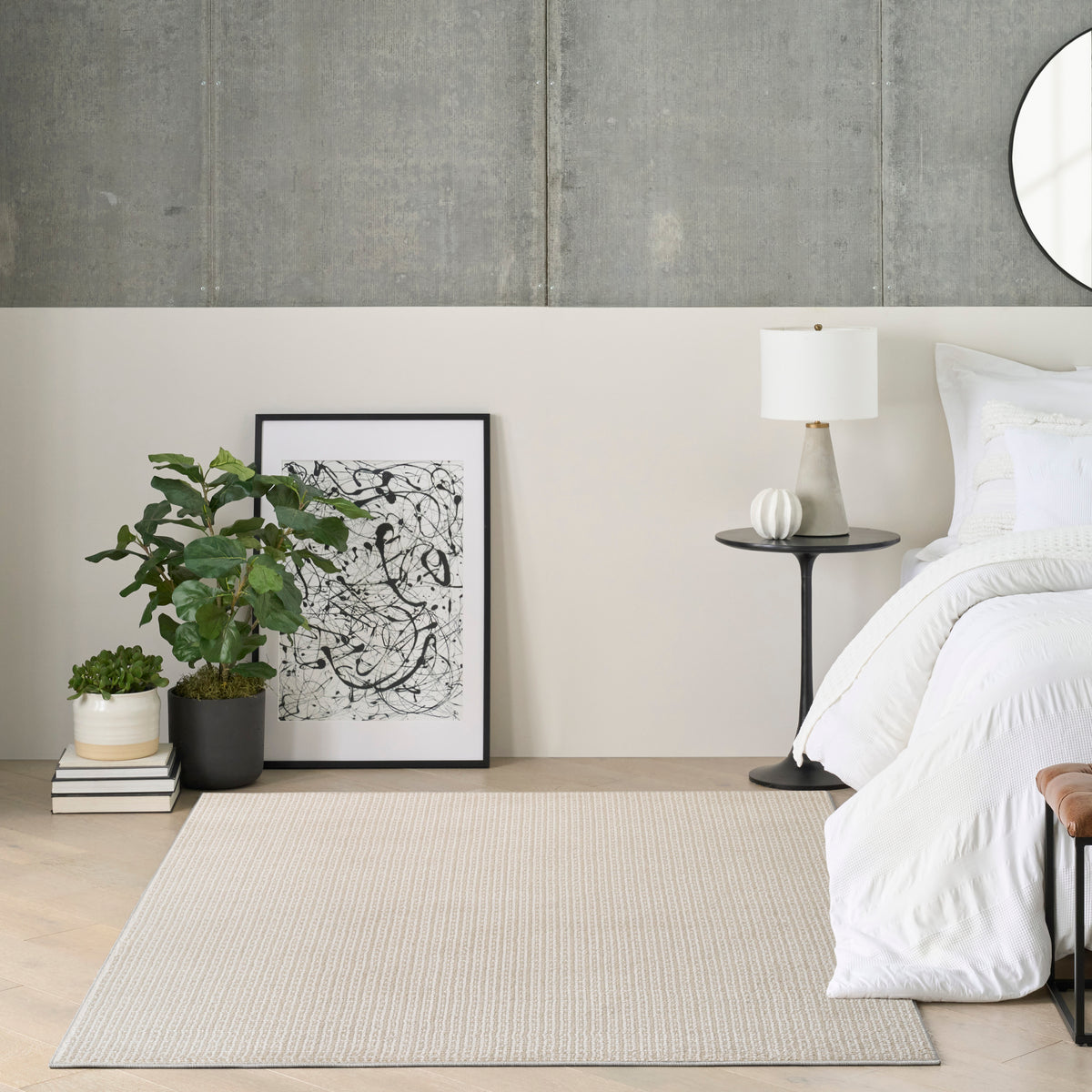 Atlantic Avenue AAV01 Beige Rug - room scene