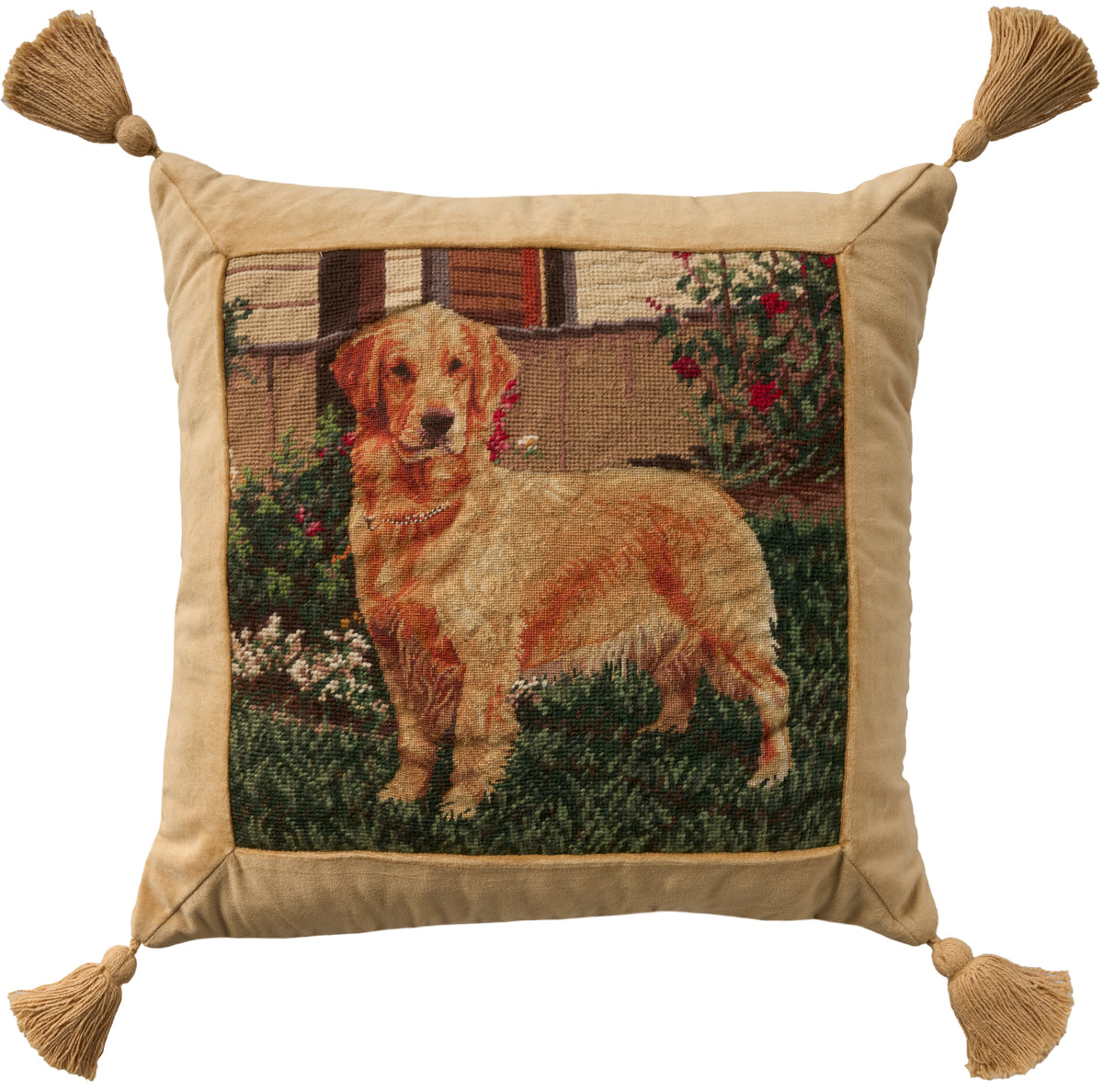 Vintage Pillow V6046 Multicolor 20" x 20" Throw Pillows