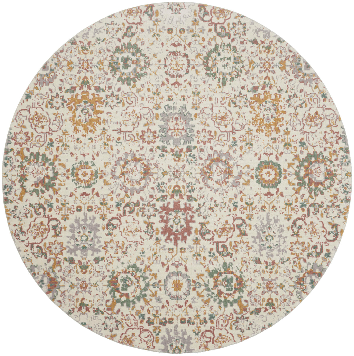 Twilight TWI13 Ivory Multicolor Rug - Round