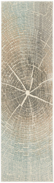 Marmara MRA06 Teal Grey Ivory Rug - Runner