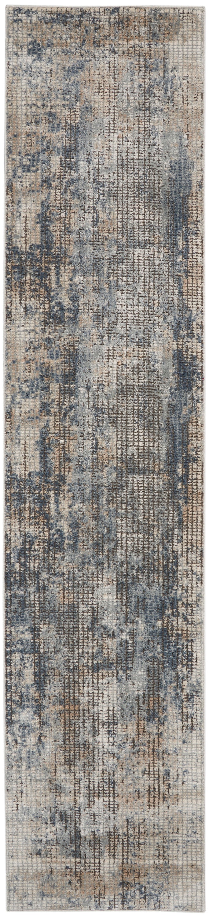 Quarry QUA02 Blue Beige Rug - Runner