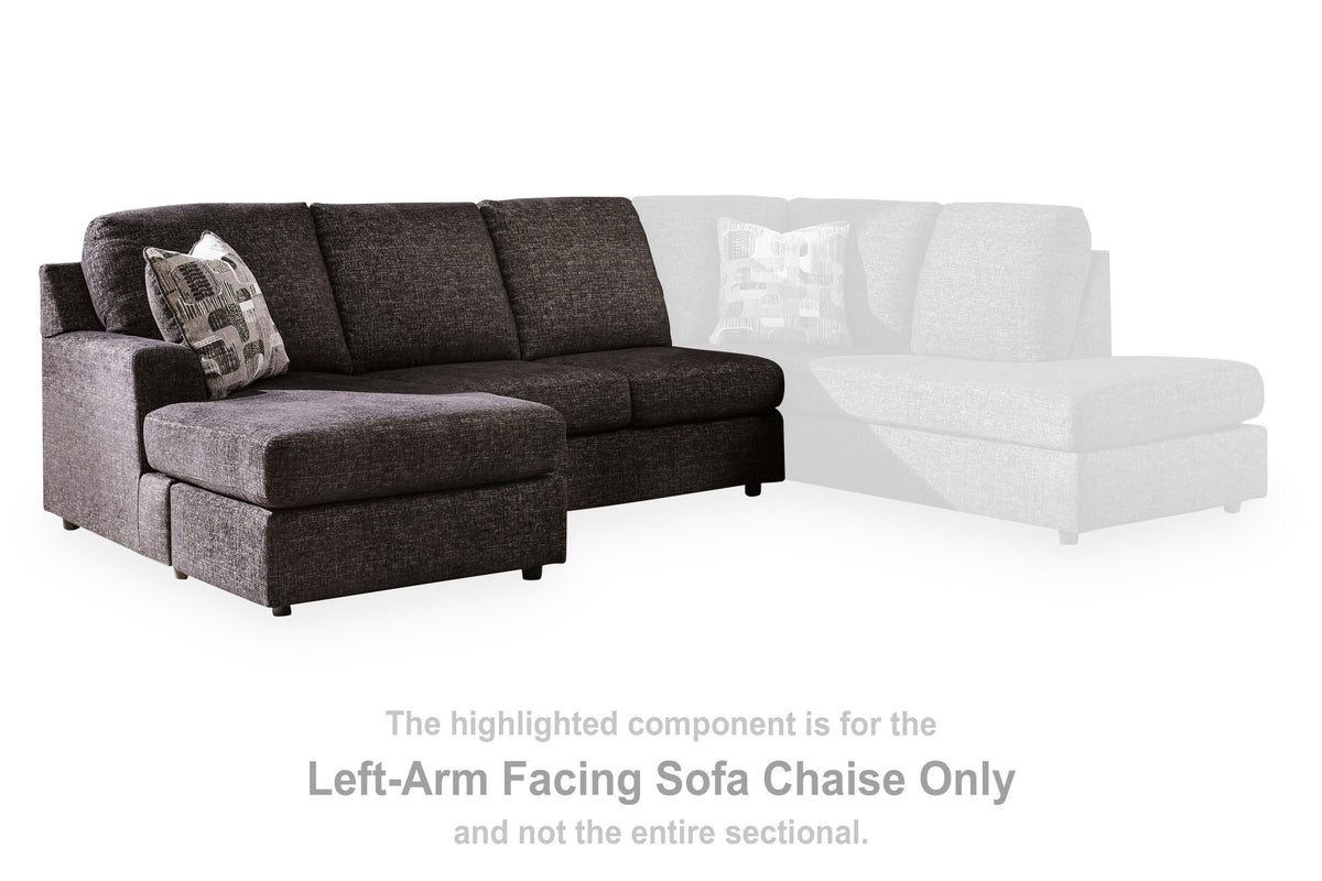Lentiz LAF Sofa Chaise Chenille Next-Gen Nuvella™ Performance Fabric