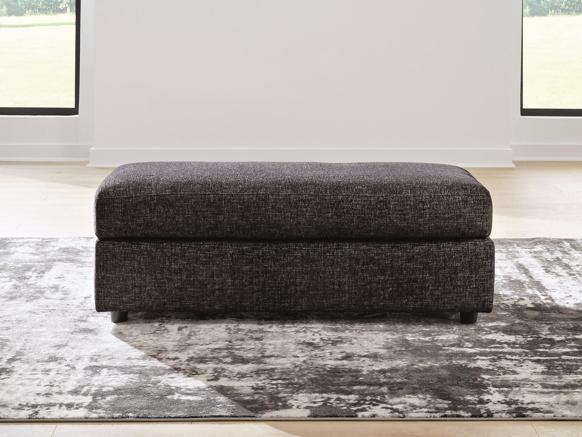 Lentiz Oversized Accent Ottoman Chenille Next-Gen Nuvella™ Performance Fabric