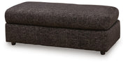 Lentiz Oversized Accent Ottoman Chenille Next-Gen Nuvella™ Performance Fabric