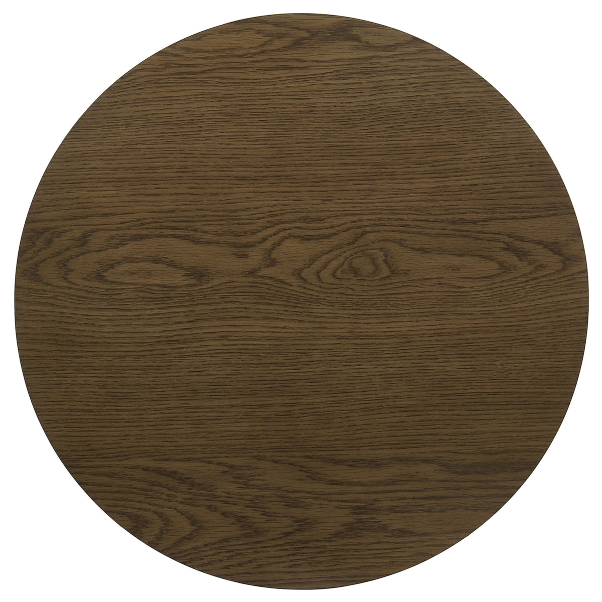 Kessler Round Sculptural Wood End Table - Brown