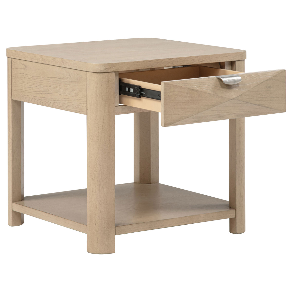 Marcelo 2-piece Coffee Table Set with Storage - Light Elm