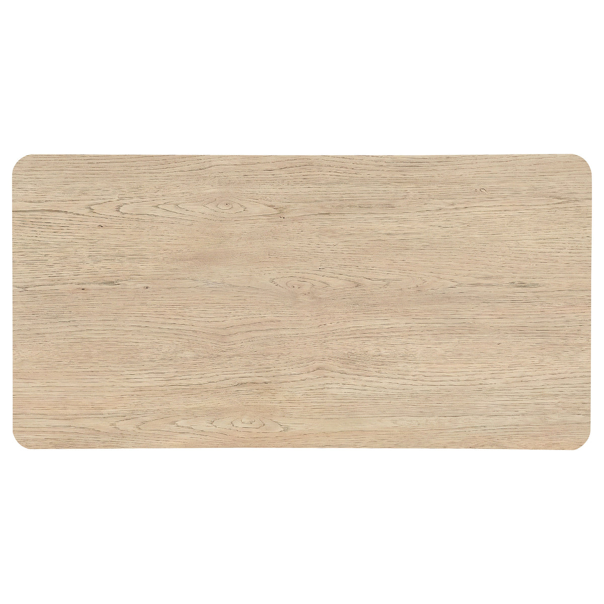 Marcelo Wood Coffee Table with 2 Drawers and Shelf - Light Elm