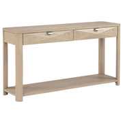 Marcelo Sofa Console Table with 2 Drawers and Shelf - Light Elm