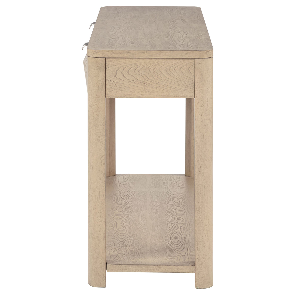 Marcelo Sofa Console Table with 2 Drawers and Shelf - Light Elm