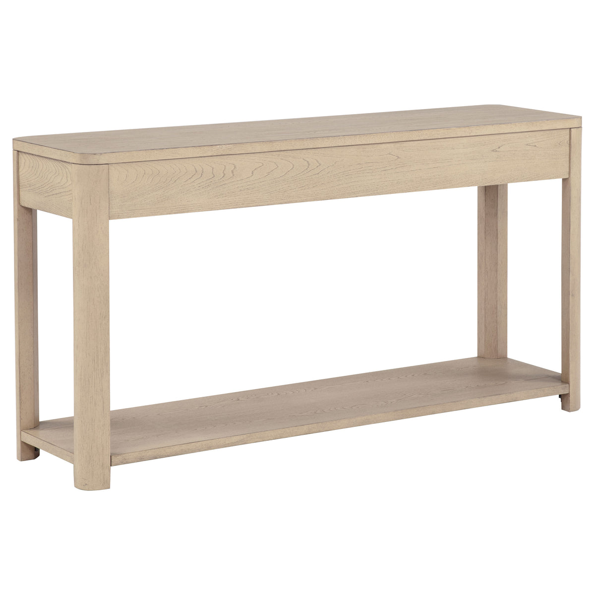 Marcelo Sofa Console Table with 2 Drawers and Shelf - Light Elm