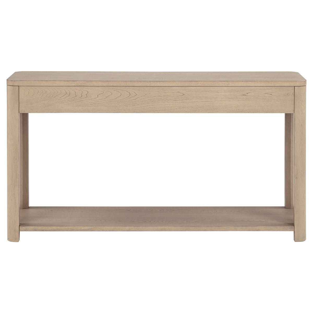 Marcelo Sofa Console Table with 2 Drawers and Shelf - Light Elm
