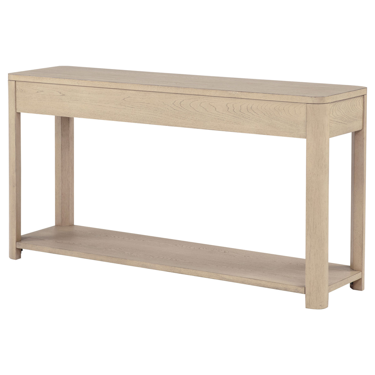 Marcelo Sofa Console Table with 2 Drawers and Shelf - Light Elm
